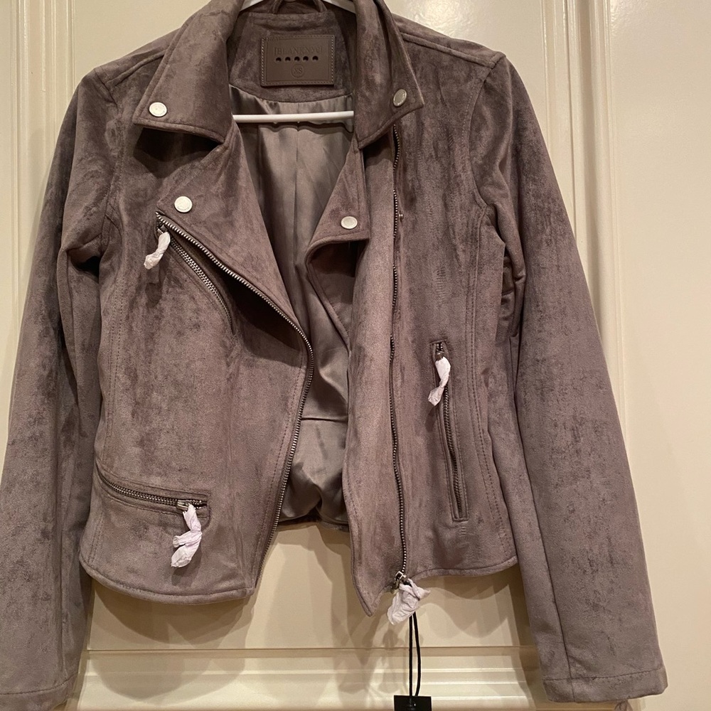 BlankNYC faux suede moto jacket size XS